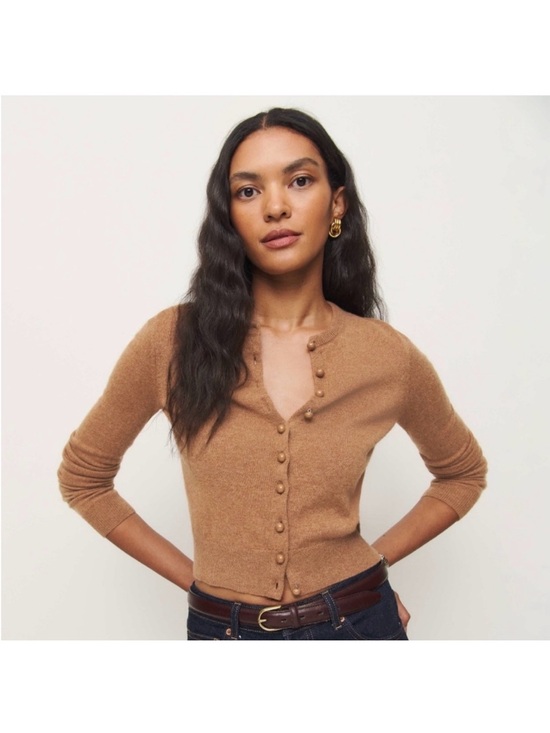 Reformation Sweaters - Reformation Caspia Cashmere Cropped Cardigan